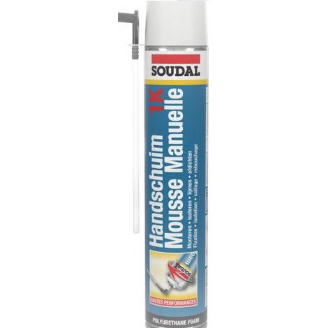 Espuma expansiva de poliuretano Soudafoam 1K Soudal 750 ml