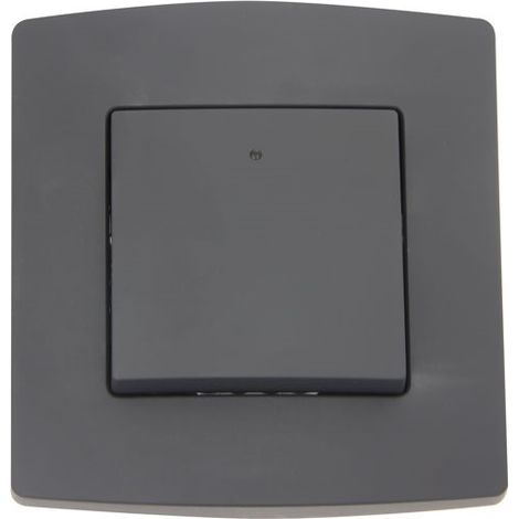 PROFILE - Interrupteur bi-polaire 1 module 10A noir (1/2)