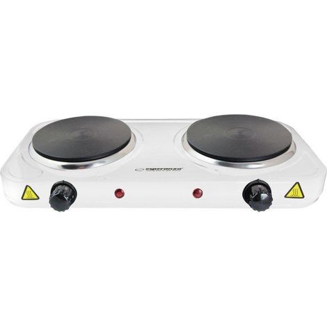 Northix Esperanza EKH010W elektrische Kochplatte weiß 2 Zonen