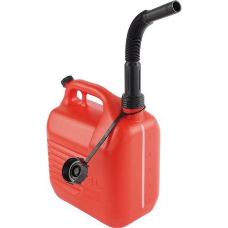 Bidon Plástico Tayg con canula rojo 5L con Visor5L con Visor