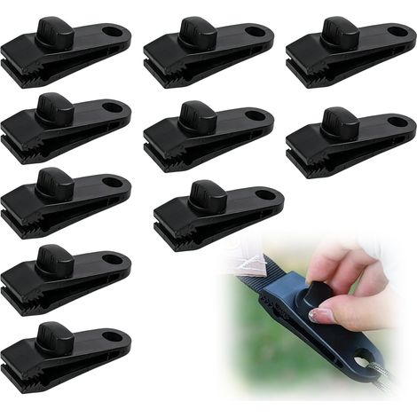 Lot de 10 crocodile attache bâche clip accessoire de soleil coupe-vent (1/5)