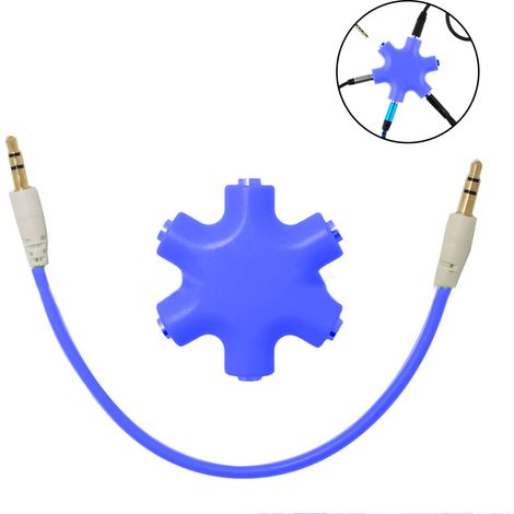 Splitter Audio 3,5 mm - 1 Femelle vers 2 Mâles - Compatible avec Téléphone Portable Ordinateur Lecteur MP3 CD Walkman - Pour Partager l'Audio entre 2 Casques - 1 Pièce (1/5)