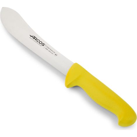 Coltello Macellaio Arcos 2900 Giallo 20 Centimetri Acciaio