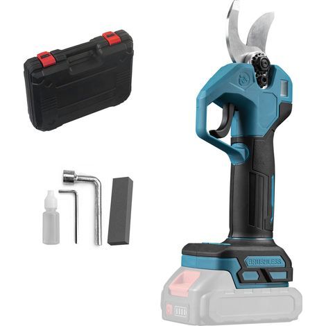 Sécateur électrique sans fil 21V – Moteur sans balais – Coupe branches jusqu'à 30 mm – Acier SK5 pour coupe nette – Compatible batteries Makita (1/5)