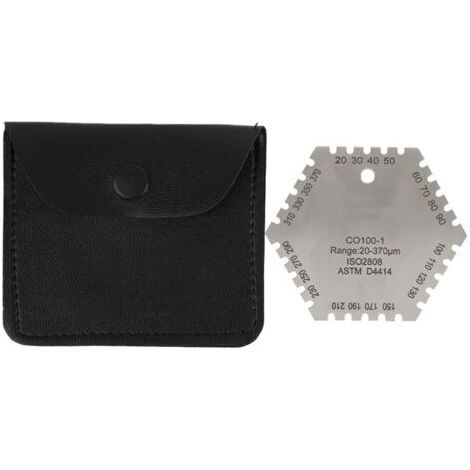 DEESSE SHOP-Fafeicy Peigne de Film Humide Hexagonal en Acier Inoxydable, Compteur D'épaisseur 20-370UM, pour les Revêtements de Peinture Adhésifs (1/5)