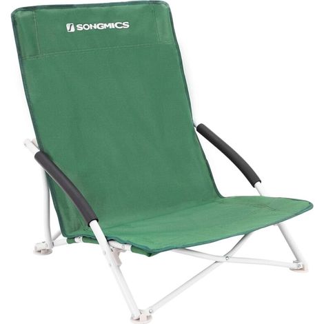 Chaise de Camping Chaise de Plage Fauteuil Pliable de Jardin 61 x 53.5 x 65cm Charge 150kg GCB61GV1 (1/5)