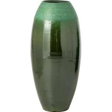 Vase Design en Céramique "Verde" 90cm Vert Foncé (1/4)