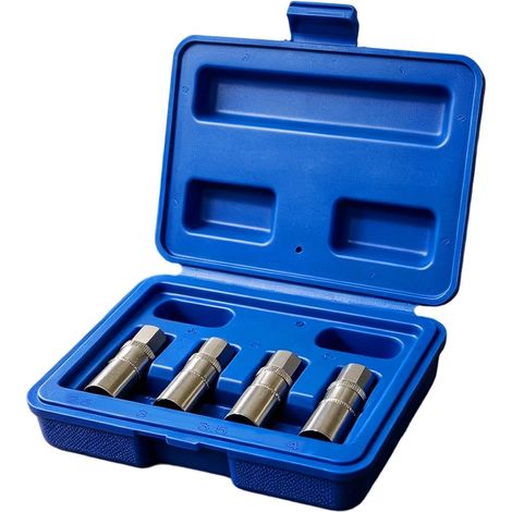 Extracteur de Boulons Extracteur Multi-Spline Universel 4 Pièces 6,35 mm Pour Boulons Abîmés Pour Voiture Endommagée, Mécanique Auto, Entretien, Garage, Réparation, Dépannage (1/5)
