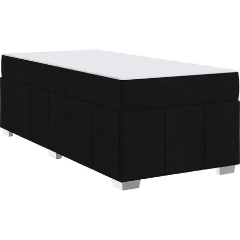Maison Exclusive - Bettrahmen mit Matratze Schwarz 90 x 200 cm St (1/5)