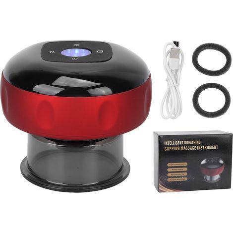 Masseur Par Ventouses - Therapie De Grattage Electrique Avec Compresse Chaude A Temperature Constante - Pour Epaules Cou Dos Bras Jambes - 1 Piece