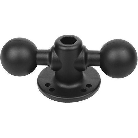 Support à double rotule avec rotule de 1,5 pouce, entraxe de 30 x 38 mm, alliage d'aluminium résistant à la corrosion et à l'usure, pour montage RAM. (1/5)