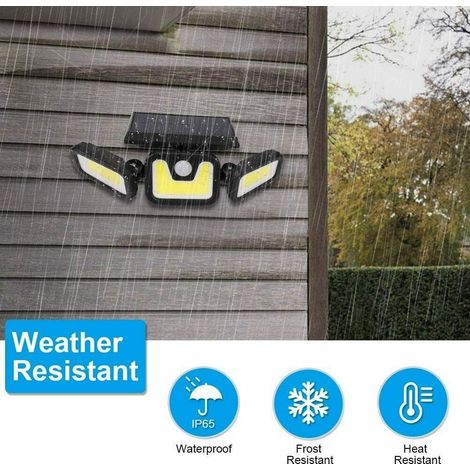 Trade Shop - LED-Außenstrahler mit Solarpanel und Dämmerungssensor IP65 - (1/5)