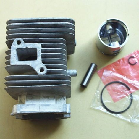 Kit cylindre-piston pour tronçonneuse Tanaka TCS33EB / Hitachi CS33EB - Alésage 37 mm Comprend piston, segments, axe, circlip, bloc-cylindres et joint Kit de remplacement et de réparation