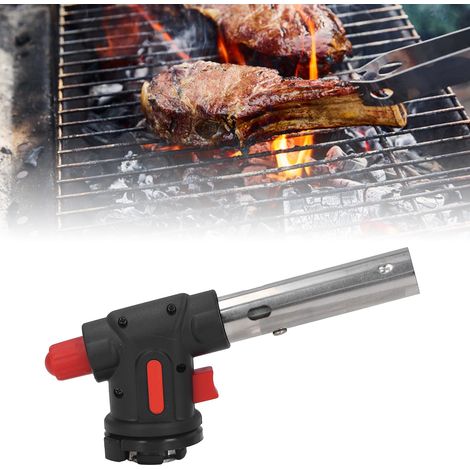 Torche à flamme portable de type cartouche avec petite torche de soudage pour barbecues en extérieur et soudage domestique. (1/5)