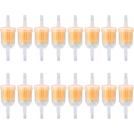 16pcs Inline Fuel Filters, Fuel Filters, Universal Fuel Filter with 6-8mm Filtration Rate for Motorcycle, Scooter, Motorbike, Generator, Lawnmower, Car (1/5)