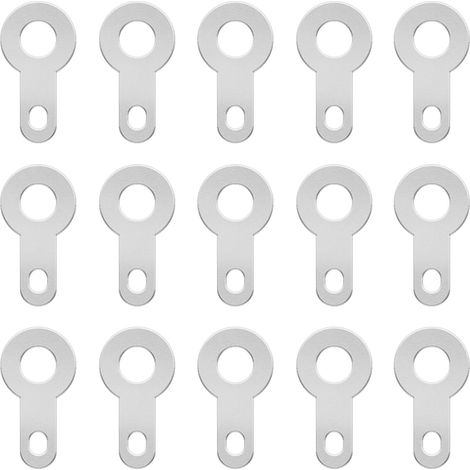 200pcs Cosse à Sertir 2.2mm Cosse à Souder Connecteur Anneau Nu pour Micromoteurs Magnétophone Cuivre Plaqué Argent (1/5)