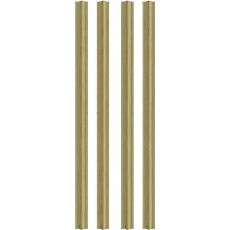 Nordlinger – Moulure droite large 70mm x 100cm en lot de 4 – Bois certifié FSC – Profondeur 14mm pour installation facile – Finition soignée