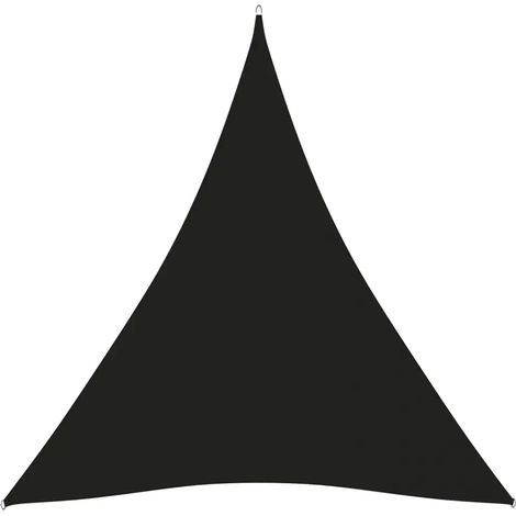 Black Oxford fabric triangular sunshade sail for balcony, garden, UV shelter, car awning, 2x2x2m (1/4)