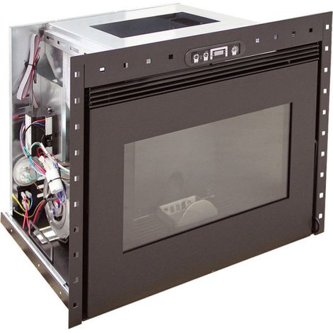 Interstoves – Insert cheminée à granulés 10kW – Rendement 90,24% – Chargement arrière avec rail coulissant – Autonomie jusqu’à 16h (1/5)