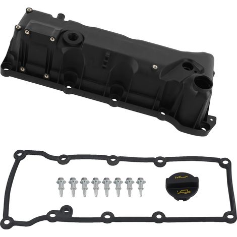 Tapa de válvulas de plástico, compatible con coches compactos V JD, JH 1.3, 44 KW, 51 KW, apta para los años 2001 - 2008. (1/5)