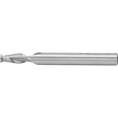 Fraise hélicoïdale 2 dents en acier rapide, queue droite, outil CNC, coupe métal, 5x6x13x57 mm, pour défonceuse et fraisage. (1/5)