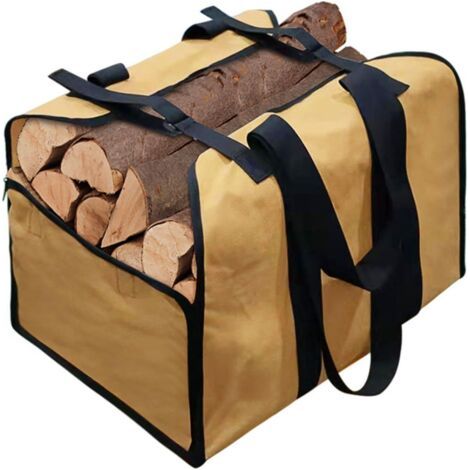 BUNTHAUS Tragetasche mit großer Kapazität, tragbare Aufbewahrungstasche für Brennholz, tragbare Aufbewahrungstasche für Brennholz, tragbare Aufbewahrungstasche für Brennholz (1/5)