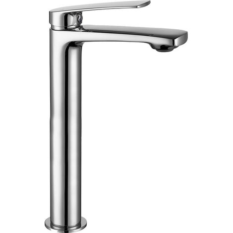 Kibath Grifo de Lavabo Alto monomando TRE acabado CROMO brillo fabricado en latón (1/5)
