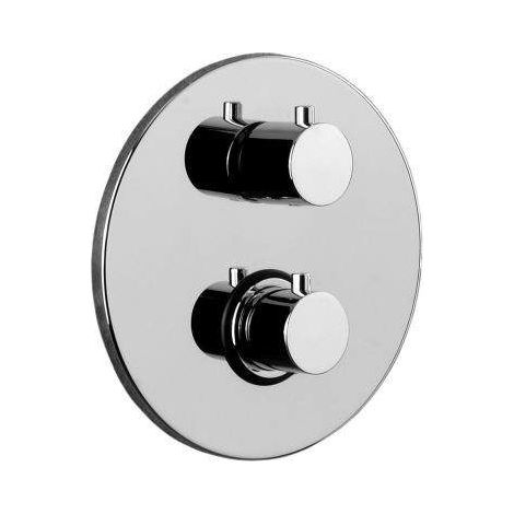 Thermostatischer UP-Brausemischer mit zwei Auslässen Paffoni Light LIQ018CR Chrom - 2 Ausgänge (1/2)