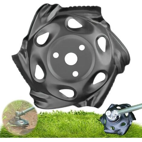 Plateau de Désherbage, Darryy Tête de Coupe Herbe, Tete de Coupe Bordure Universelle, Tête de Désherbage Acier, 25.4 x 235mm, Tete de Coupe pour Debroussailleuse, Accessoires pour Debroussailleuse (1/5)
