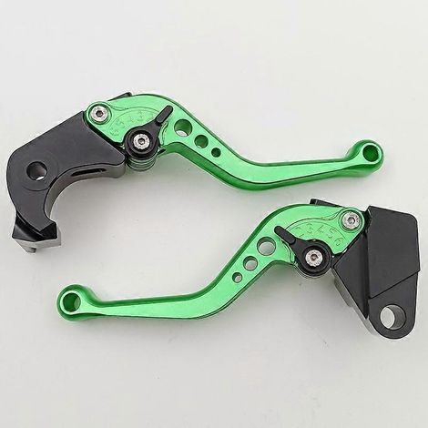 Pour la nouvelle moto Kawasaki Z900RS/SE, levier de frein, d'embrayage et de klaxon en alliage d'aluminium modifié (tige courte verte) (1/5)