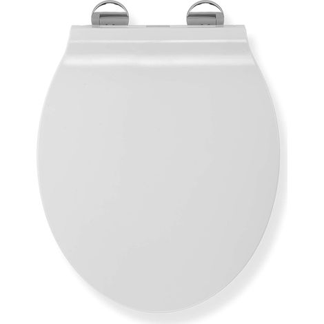 Croydex Round Soft-Close Toilet Seat with Quick Release in White - Michigan (1/5)