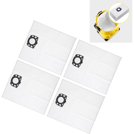 Sacchetti filtro per aspirapolvere resistenti allo sporco ostinato, 42,3 x 50,6 cm, confezione da 4 pezzi, in tessuto non tessuto. (1/4)
