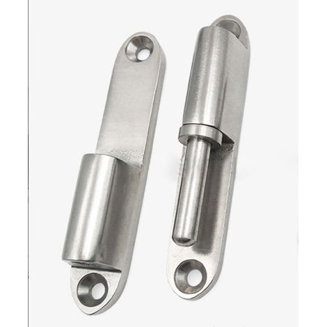 Charnières pour porte de placard, lot de 2 charnières amovibles en acier inoxydable avec vis, 80 mm (1/4)
