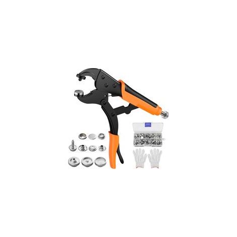Pince à œillets manuelle avec kit de pinces et œillets pour œillets de bâche et œillets en métal, kit de poinçonnage pour bâches, tissus, auvents, voile d'ombrage et cuir synthétique