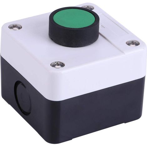 Boîte de Commande de commutateur de Bouton Poussoir , commutateur de Bouton Poussoir résistant aux intempéries Boîte de Commande de Bouton Unique pour ouvre Porte Vert , Interrupteur momentané (1/5)