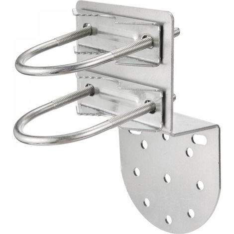 Support Mural Antenne Fixation Mât Antenne Antirouille Accessoires Matériels pour Extérieur Maison Support de Poteau d'antenne Kits de Montage