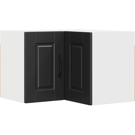 Maison Exclusive - Armario Esquinero de Pared PORTO Negro 57 x 57