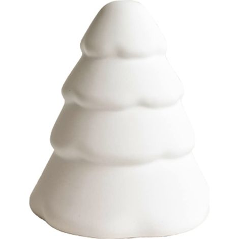 Cooee Design Albero di Natale, Abete, Decorazione Natalizia, Bianco, Ø: 13 H: 15 CM (1/2)