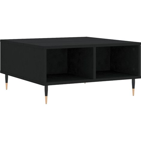vidaXL Couchtisch schwarz 60x60x30 cm aus Holzwerkstoff