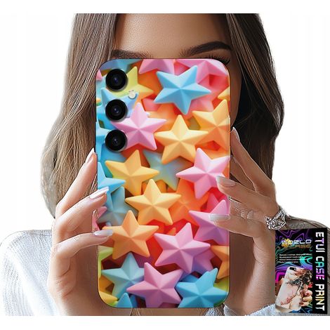 Coque pour Samsung Galaxy A34 5G - Coque étoiles colorées + film protecteur (1/5)