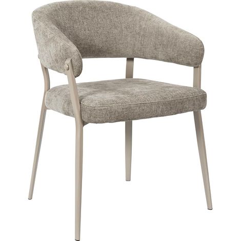Fauteuil taupe 55x78x55 cm