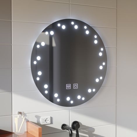 Miroir LED Touch Ivory Systeme Desembuage 70x70 cm (1/5)