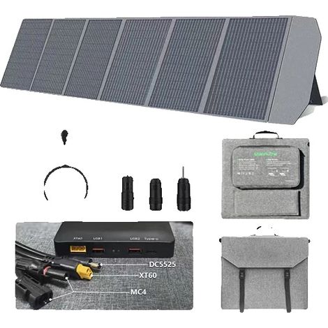 Pannello solare, design portatile, alta potenza, 20,5 V (1/5)