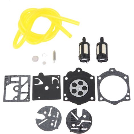 Kit de reparación de carburador K10-HDC compatible con Homelite XL 2 y Super 2 Reemplazo para carburador Walbro HDC, con filtro de combustible de diafragma, línea de combustible, (1/5)