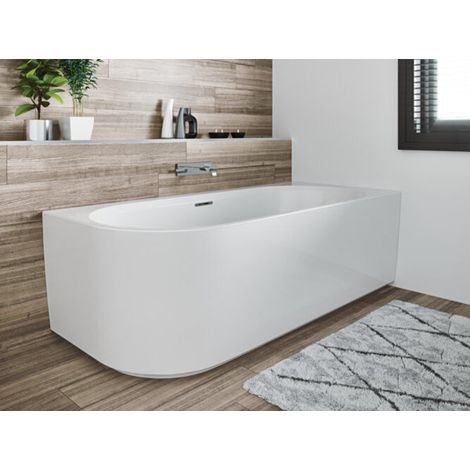 Baignoire d'angle à poser RIHO DESIRE CORNER 180x84 cm-Blanc-Gauche-Blanc-- (1/5)