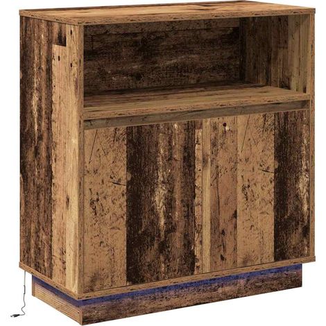 Maison Exclusive - Madia LED Legno vecchio 71 x 34,5 x 75 cm Legno multistrato