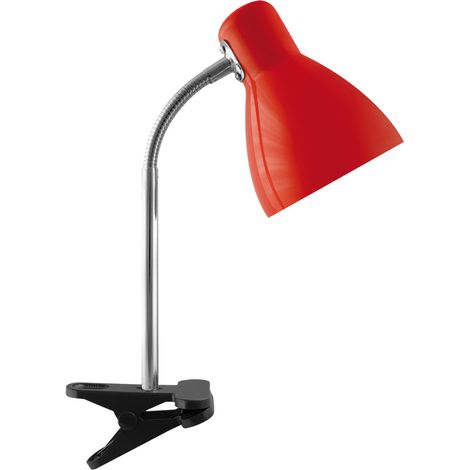 Lampada da lettura con clip 15W rossa kati E27 clip Ideus 02862 (1/2)