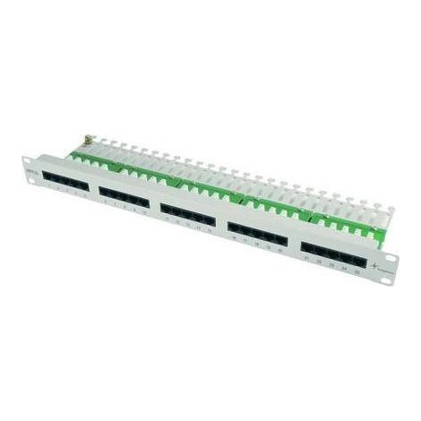 Telegärtner 19" ISDN-Panel 25-Port 1HE, RAL7035 MPPISDN 25-H kurz (1/4)