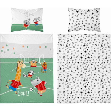 Parure de lit bébé en bambou 100x135 Safari Field (1/4)