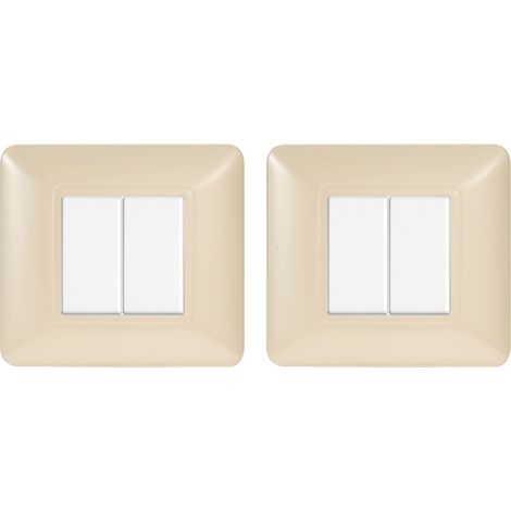 gloca Set 2 Placche Plastica 2P Sabbia Compatibili Matix (1/4)